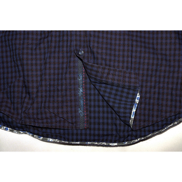 Robert Graham Classic Fit Men's Long Sleeve Button Front Flip Cuff Shirt Size XL - Picture 6 of 10